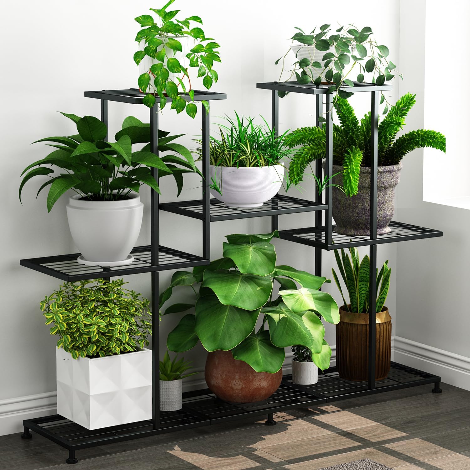 Multi Tier Metal Plant Display Shelf